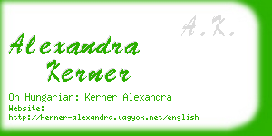 alexandra kerner business card